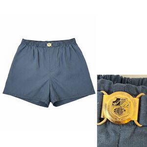 Vintage 60s Jantzen Swim Trunks 44 Blue Lined USA Made Metal Buckle Drawstring